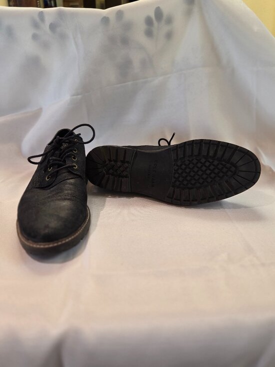 Mens Cole Haan Black Nubuck Casual/Dress Shoes